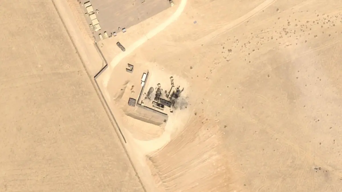 imagini din satelit iranul a distrus radarele sistemelor antiracheta americane din iordania si emiratele arabe unite