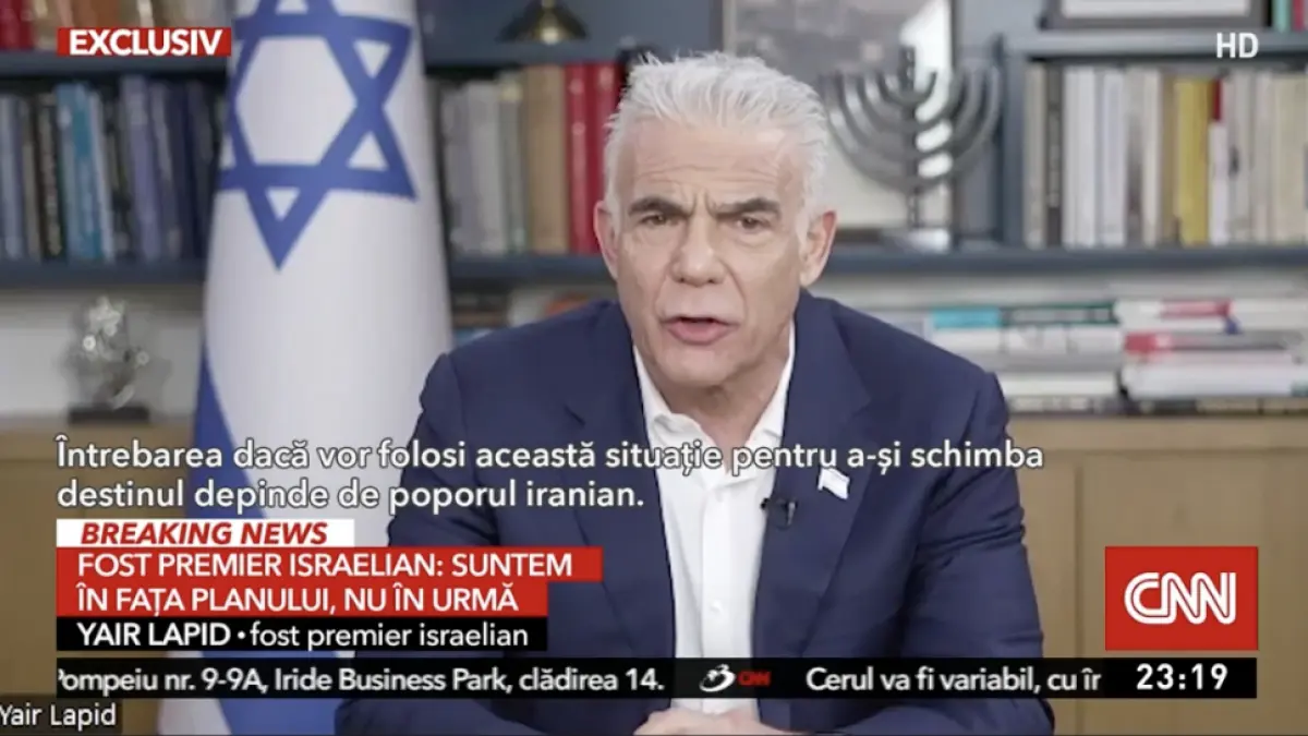 interviu fostul premier israelian yair lapid spune ca romania nu va deveni o tinta pentru iran ma indoiesc foarte mult