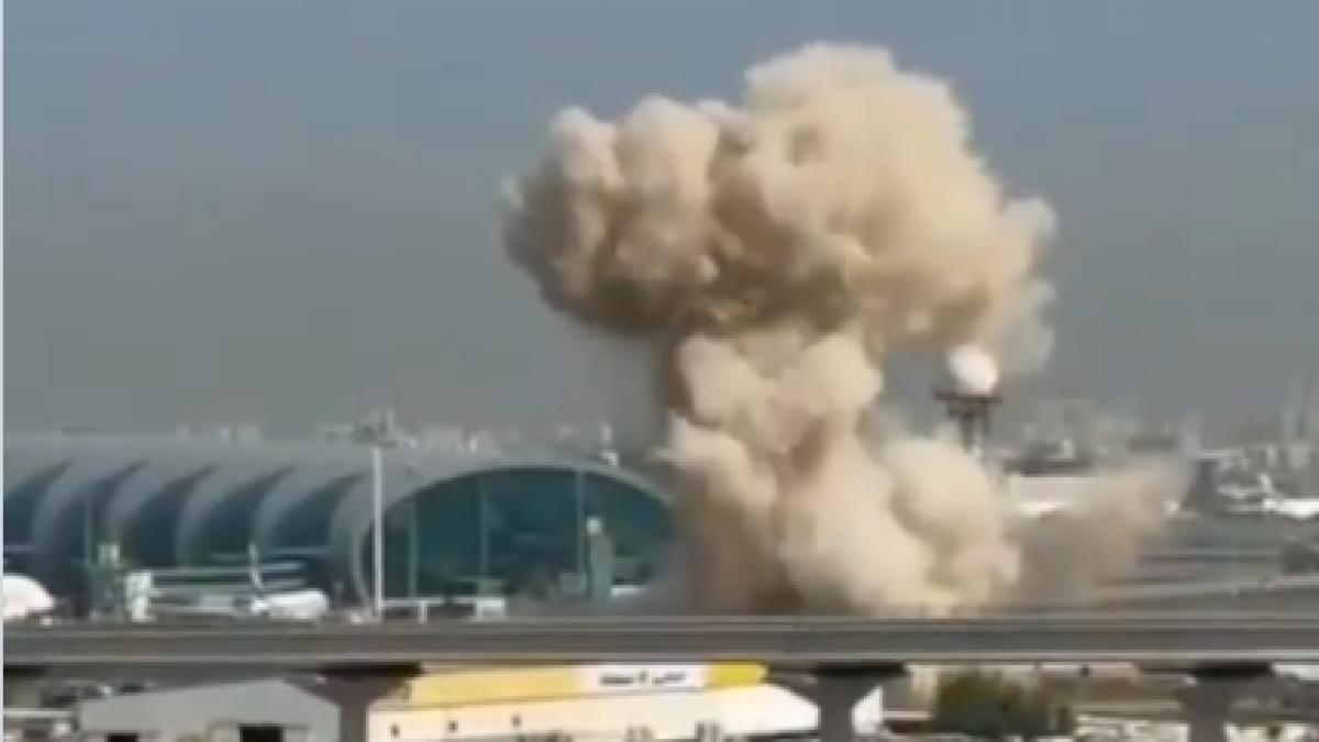 haos pe aeroportul din dubai dupa suspendarea zborurilor in urma unui atac cu drona pasagerii au fost condusi in tuneluri