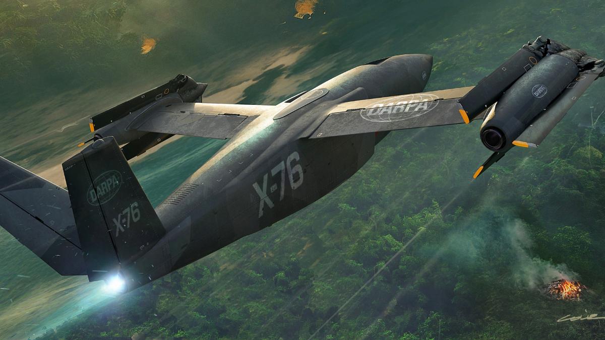 americanii construiesc o aeronava militara care decoleaza vertical ca un elicopter iar in zbor atinge viteze de avion cu reactie