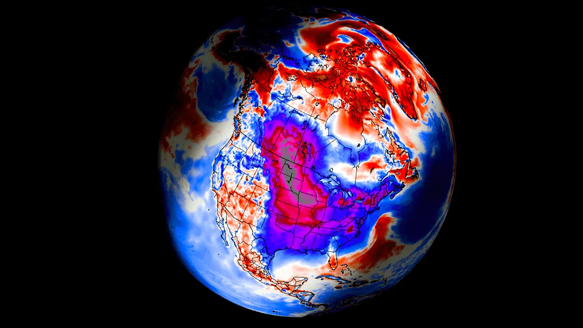 incalzirea stratosferei a inceput iar vortexul polar s a rupt in doua cum va fi afectata vremea in europa