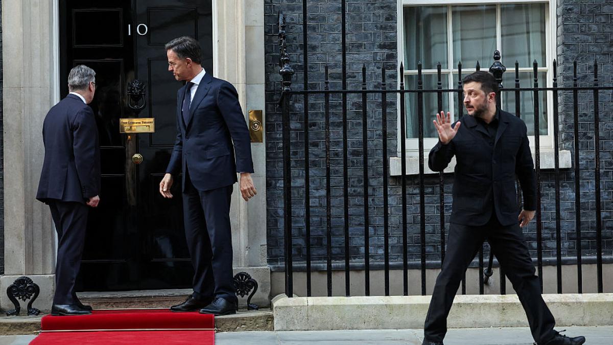 Zelenski, Starmer si Rutte