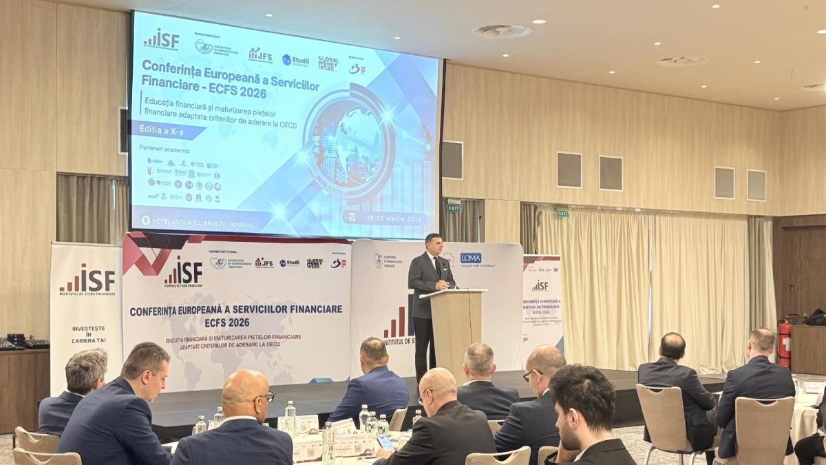 poza din 19 martie 2026 de la conferinta europeana a serviciilor financiare - ecfs 2026_n