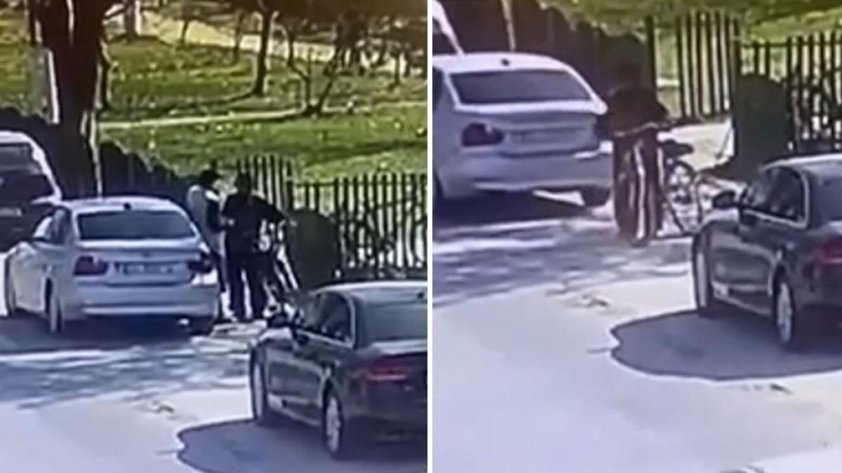 o metoda veche folosita de hoti a redevenit populara un barbat a fost imbratisat pe strada de un individ si i a furat 4 500 de lei