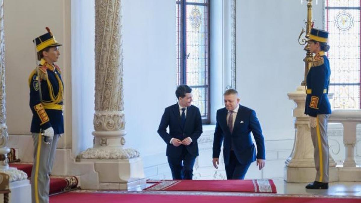 robert fico a avut o intalnire oficiala cu nicusor dan la palatul cotroceni ce au vorbit