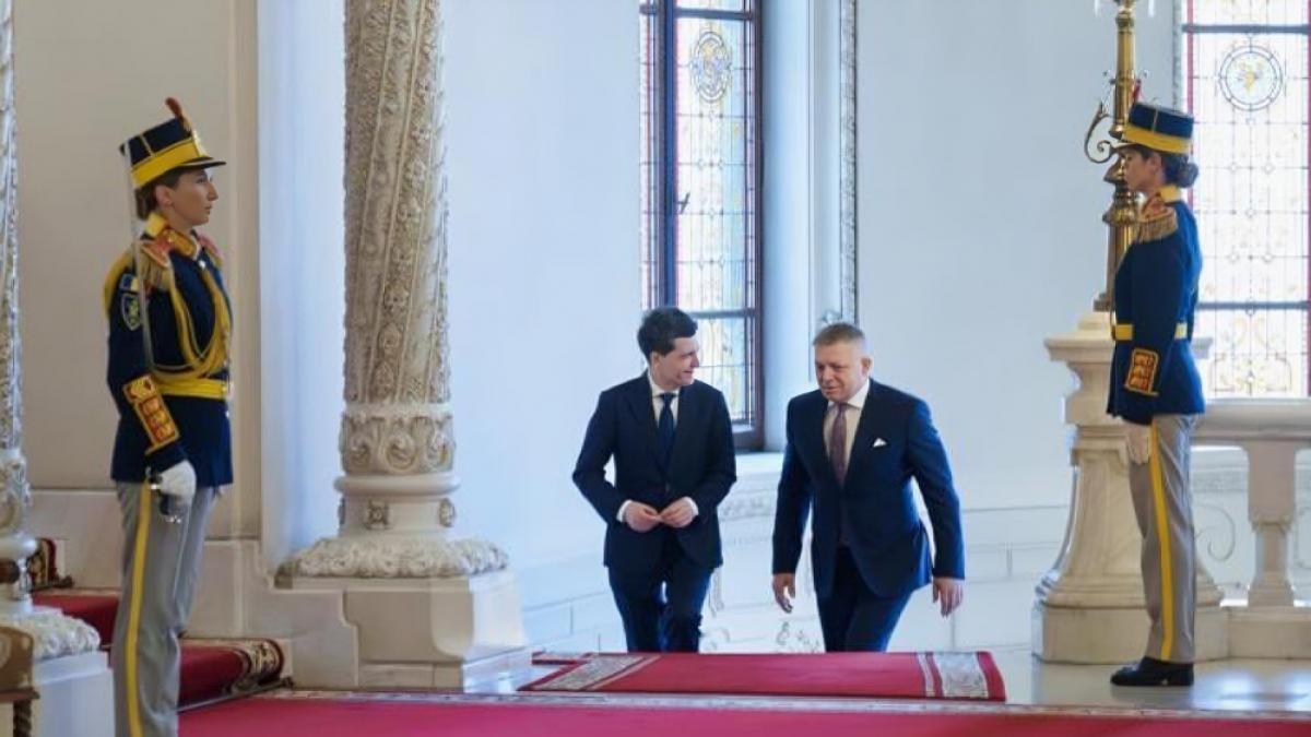 robert fico a avut o intalnire oficiala cu nicusor dan la palatul cotroceni ce au vorbit