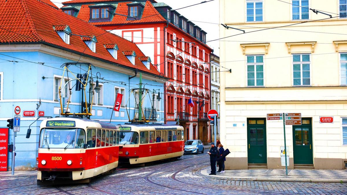 tramvai in praga