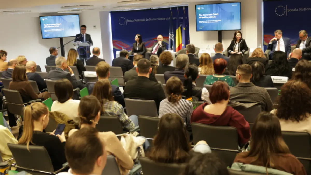 studentii snspa fata in fata cu presedintele curtii de conturi europene sunt foarte multe oportunitati in institutiile europene