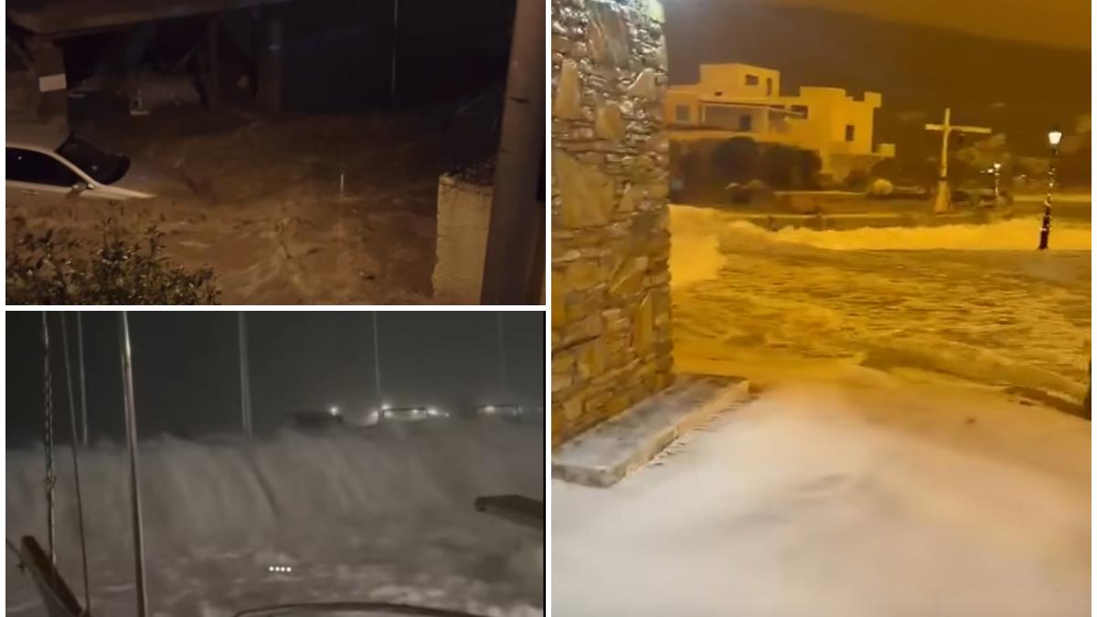 dezastru in grecia unde e cod rosu de ploi si inundatii un om a murit luat de viituri scolile inchise in attica un pod s a prabusit