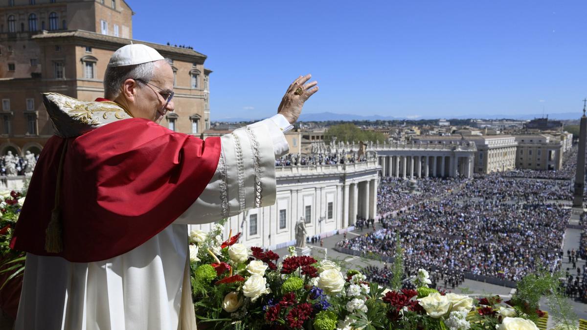 la primul sau paste ca papa leon al xiv lea le cere liderilor lumii sa depuna armele sa aleaga pacea