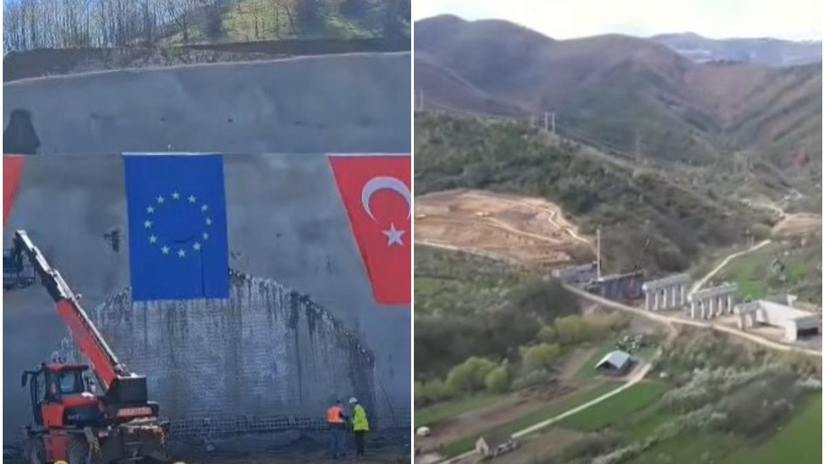 au inceput lucrarile la un nou tunel pe autostrada sibiu pitesti a1 imagini de pe santier