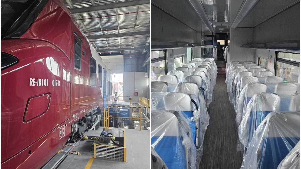 inca un tren electric modern a fost livrat in romania pentru transportul de calatori