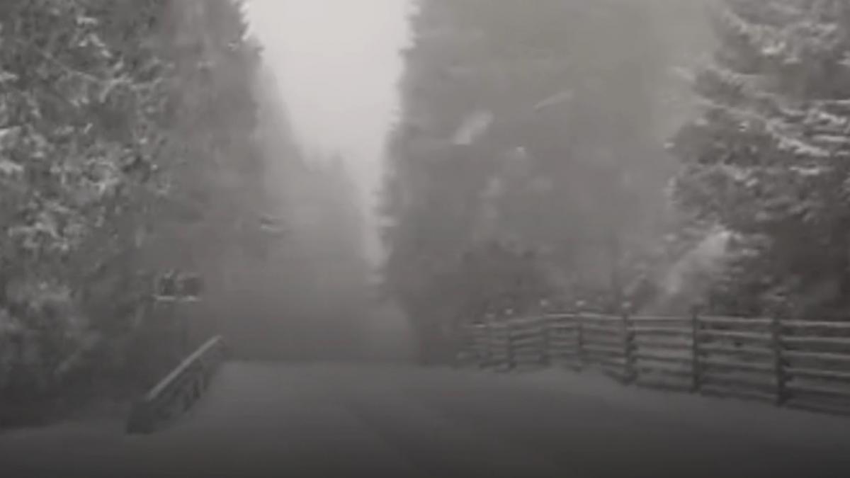 dimineata cu temperaturi de iarna si ninsori inainte de paste 6 c la paltinis 5 la sinaia