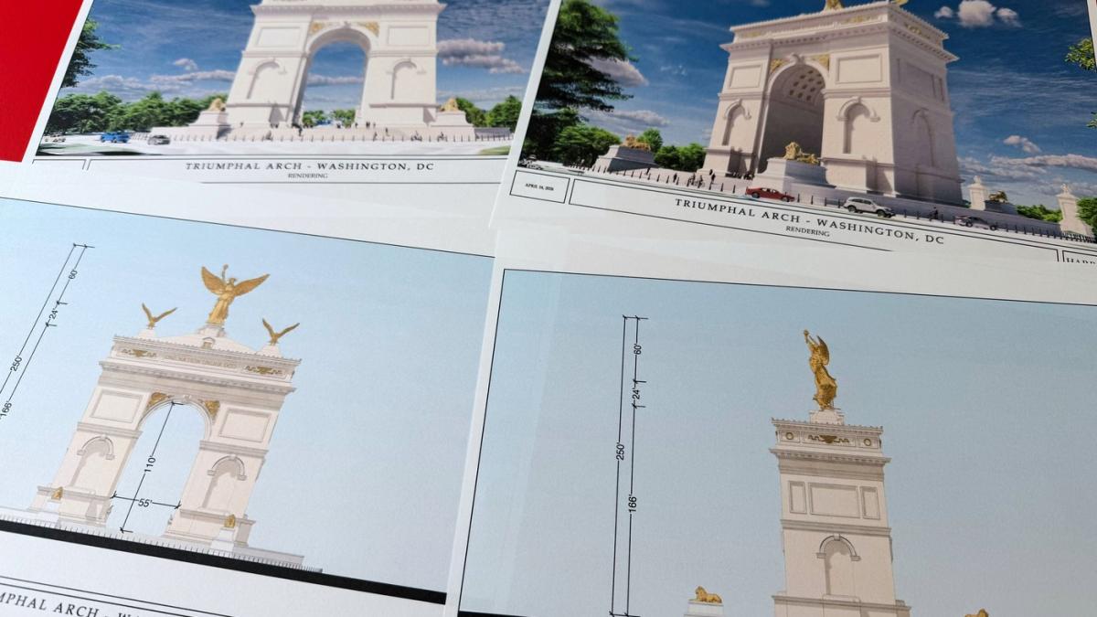 plan arc de triumf washington