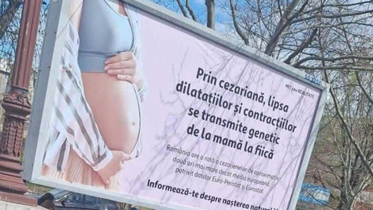 panouri publicitare anti cezariana in bucuresti