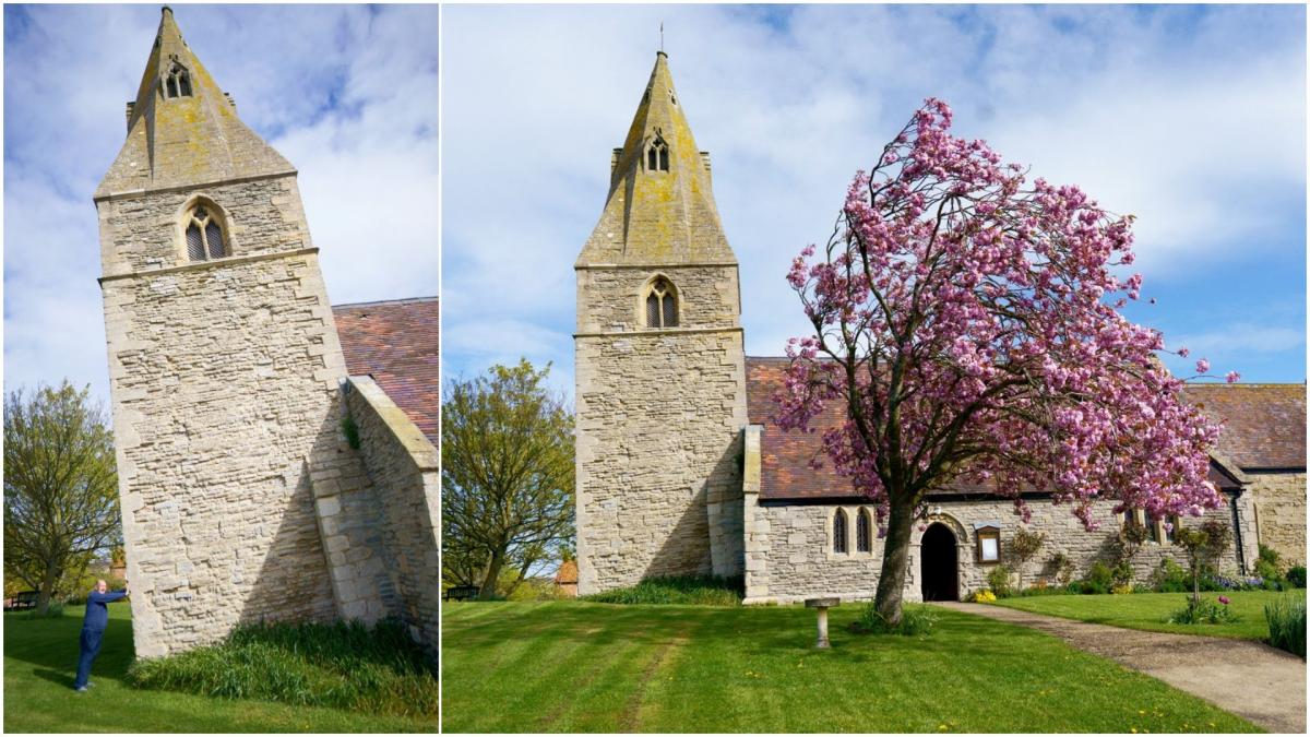 o biserica din anglia s a inclinat incetul cu incetul mai mult decat turnul din pisa acum a ajuns intr o situatie delicata