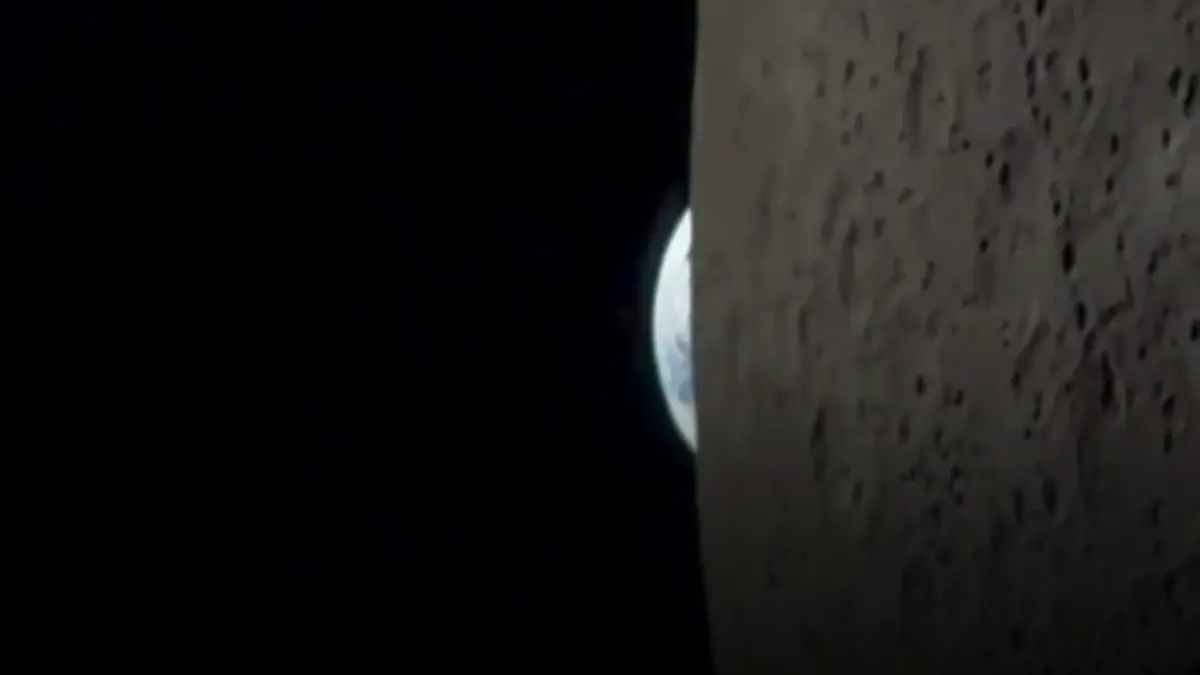 un astronaut al misiunii artemis ii a filmat apusul pamantului din capsula