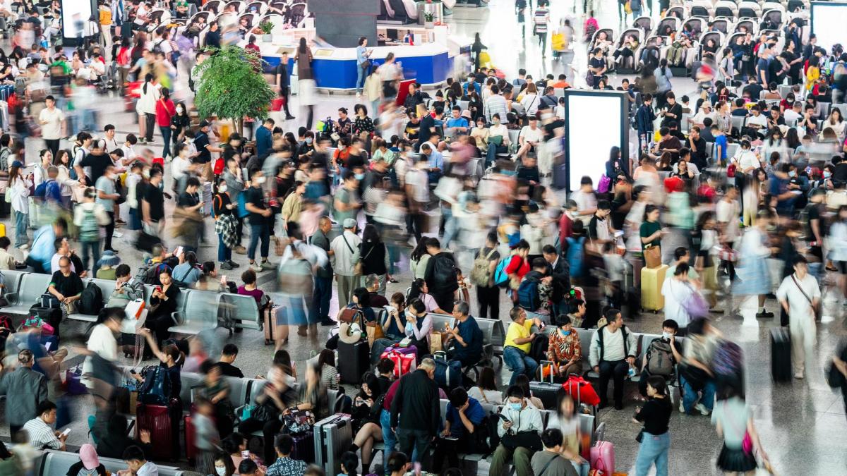 aglomeratie in aeroport