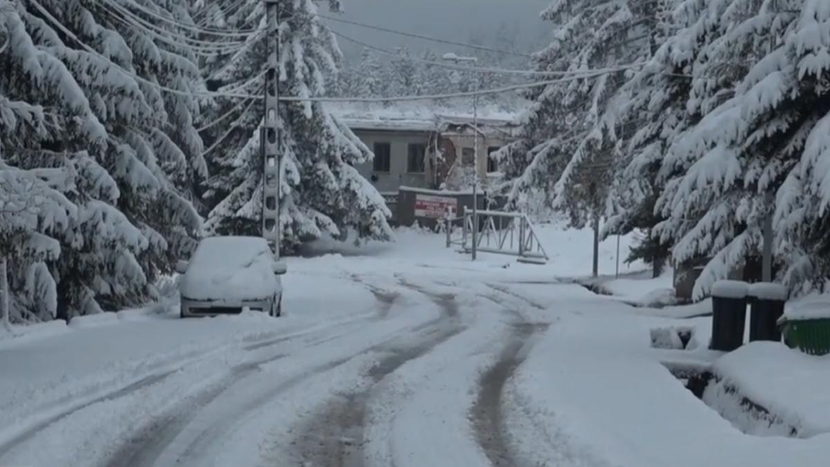 drumul catre statiunea harghita bai e blocat de zapada contractele de deszapezire au expirat navetistii s au intors acasa pe jos