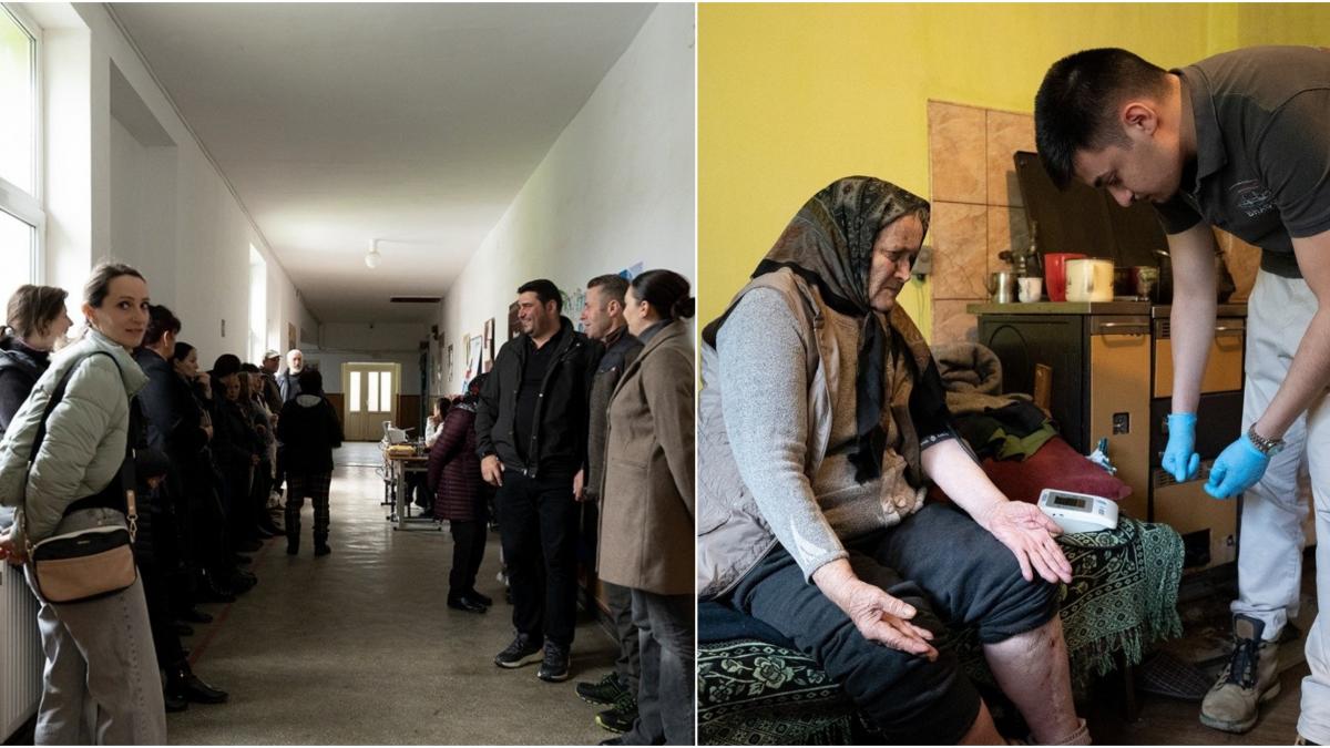 i am vazut la televizor si am zis oare n or veni si la noi caravana cu medici a ajuns intr un sat din galati