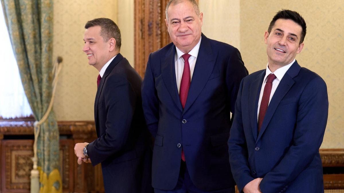 Sorin grindeanu marian neacsu si claudiu mandat, foarte veseli