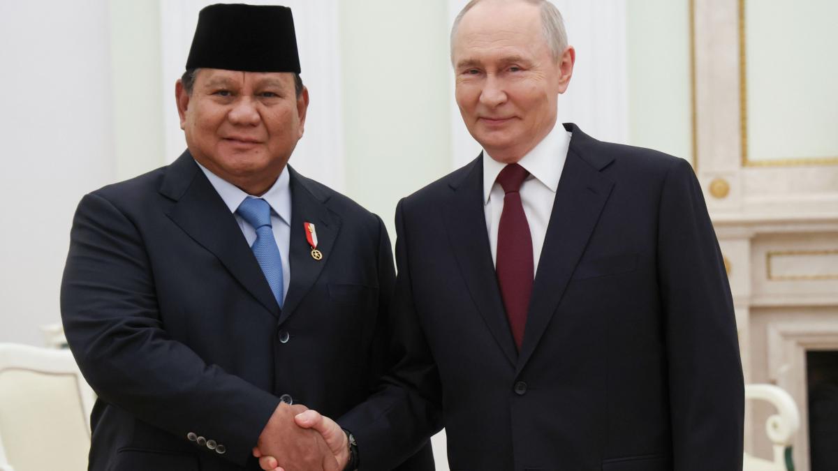 presedintii indonezian si rus Prabowo Subianto si Vladimir Putin