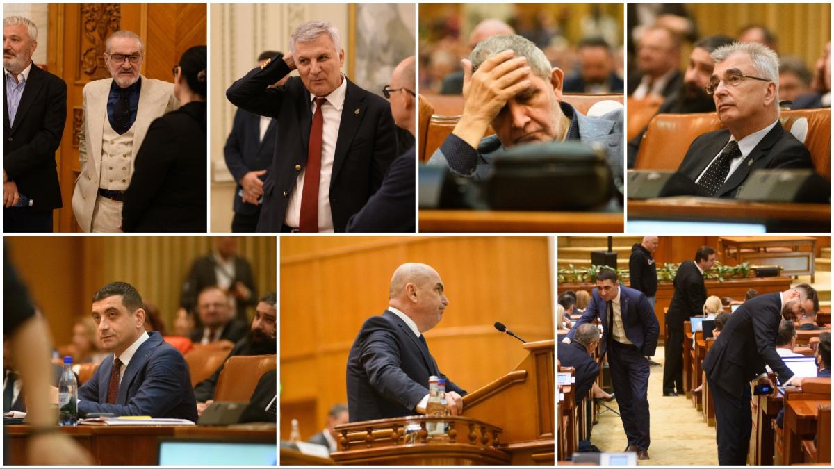 imagini de culise din parlament de la votarea motiunii contra guvernului bolojan ce nu s a vazut la televizor