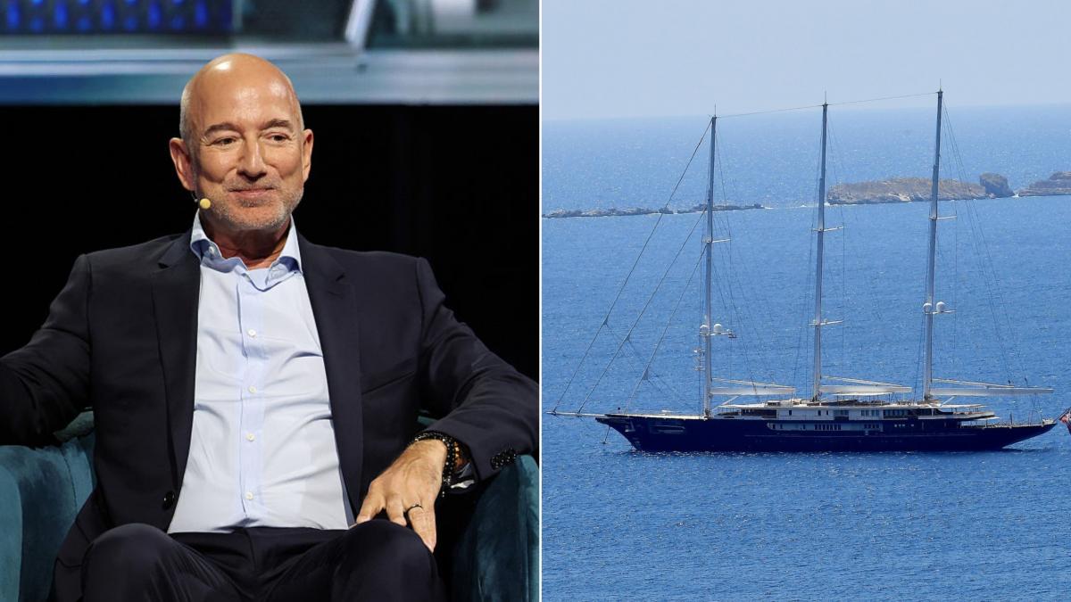 Jeff Bezos si iahtul sau de lux cu panze