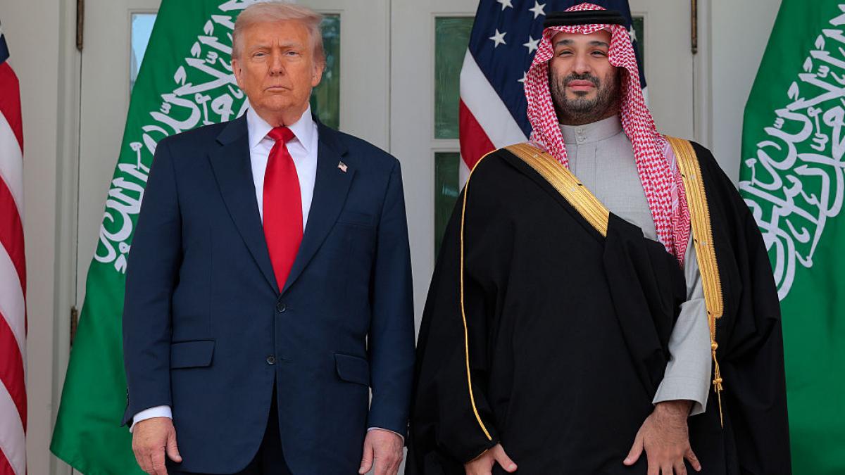 Donald Trump la poză cu Mohammed bin Salman
