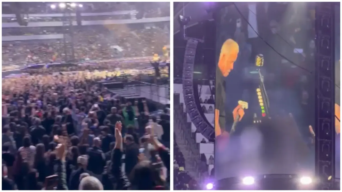 momentul metallica pentru fanii din romania trupa a cantat in romana cine esti tu oare