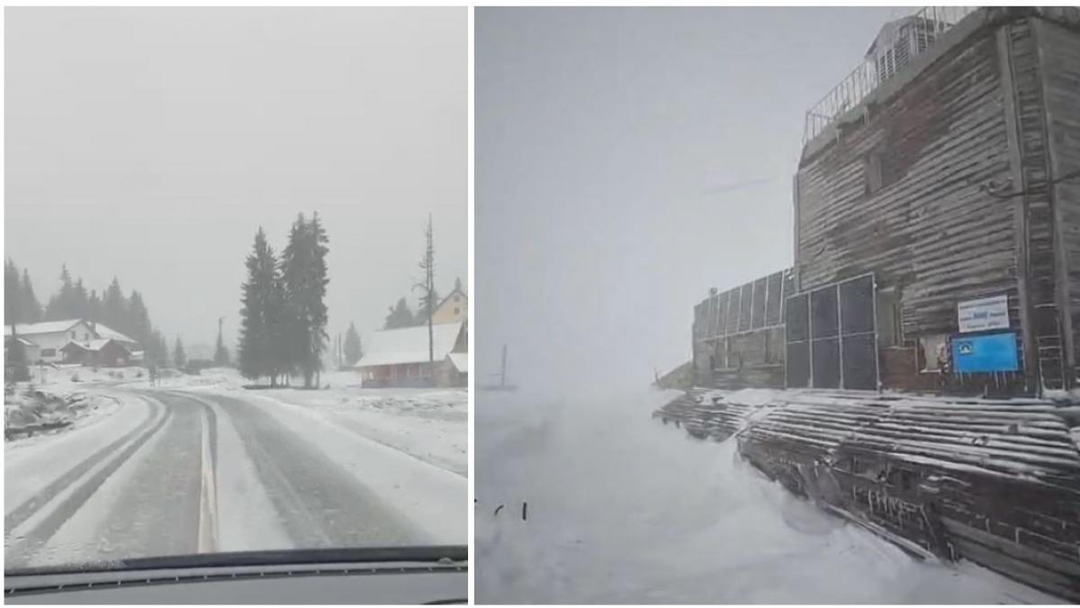Ninge în România, pe 13 mai. Zăpada a ajuns la 2 metri la staţia meteo de pe Vârful Omu