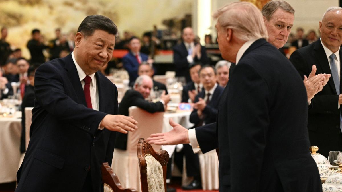 Xi Jinping si Donald Trump la banchetul organizat in onoarea liderului american