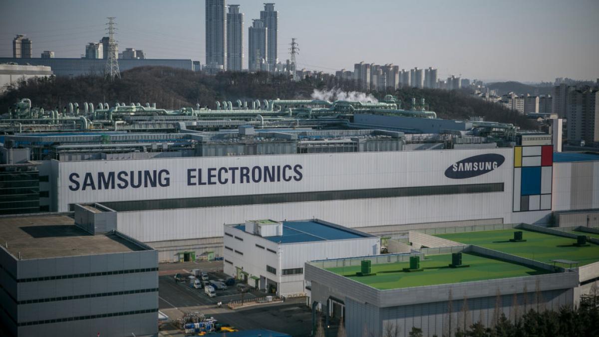 fabrica samsung electronics în coreea de sud