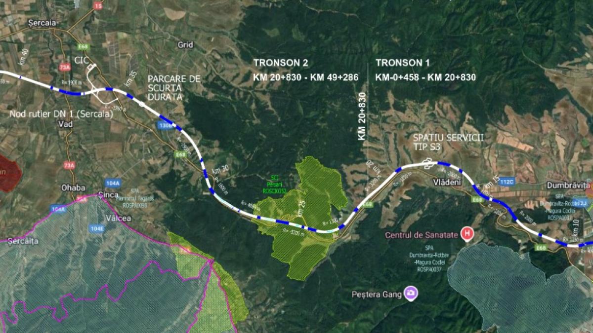 cnair a avizat studiul de fezabilitate pentru autostrada brasov fagaras va avea 49 de poduri si ecoducte pentru animale