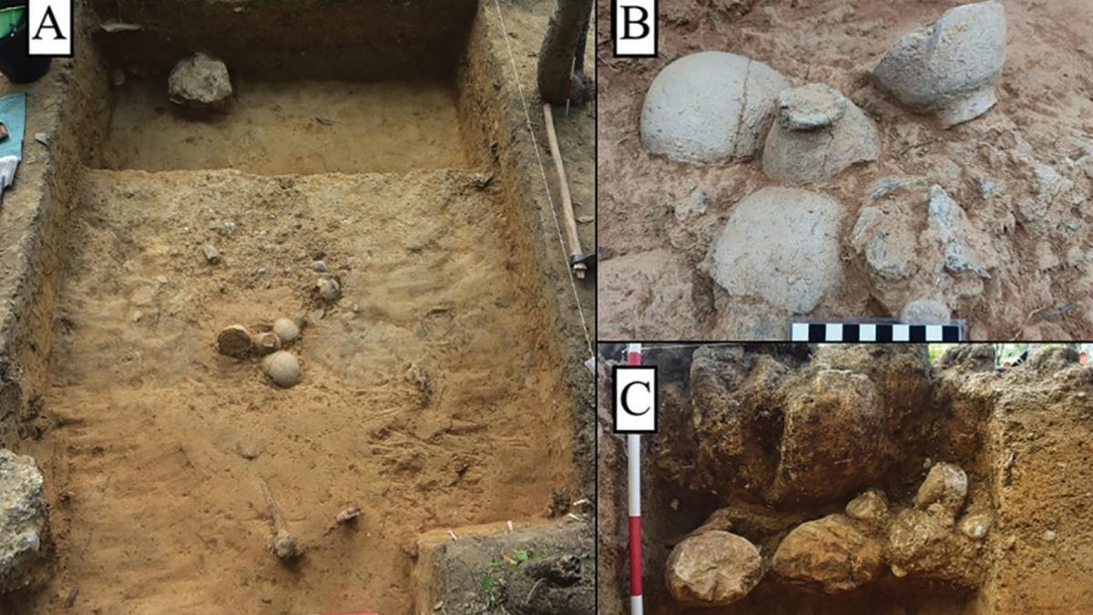 ritual funerar misterios descoperit in jungla din laos oasele a 37 de oameni gasite intr un urias vas de piatra