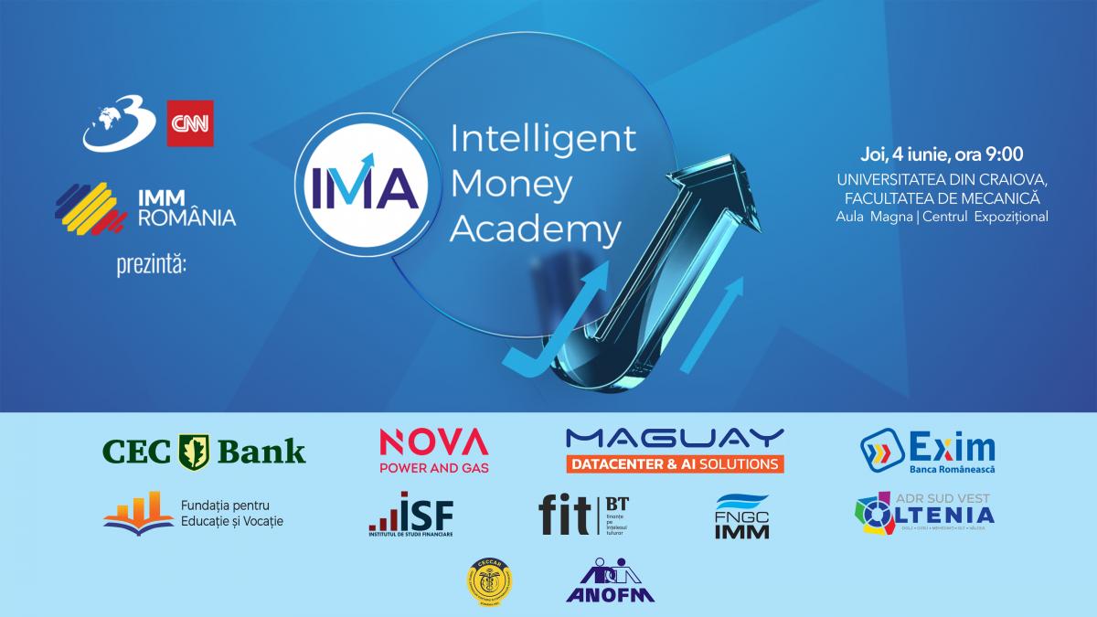 intelligent money academy ajunge la craiova o zi cu 200 de antreprenori 20 de speakeri de top si 5 workshopuri practice