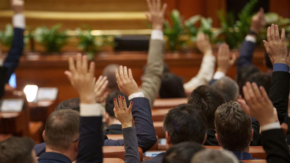 parlamentari votand