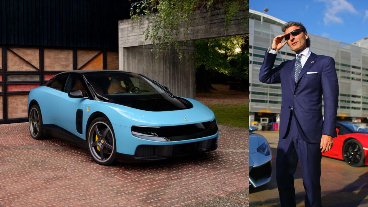 Directorul general al Lamborghini, Stephan Winkelmann si luce prima masina complet electrica model ferrari
