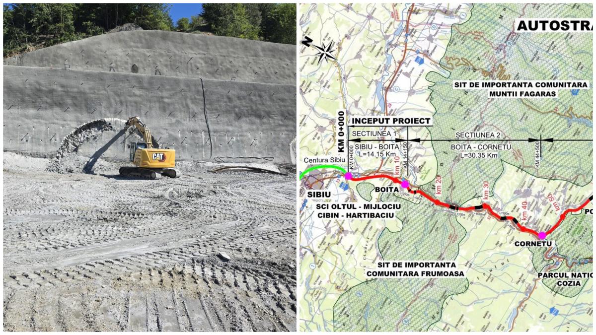 au inceput lucrarile la tunelul balota cel de al cincilea in constructie de pe autostrada sibiu pitesti