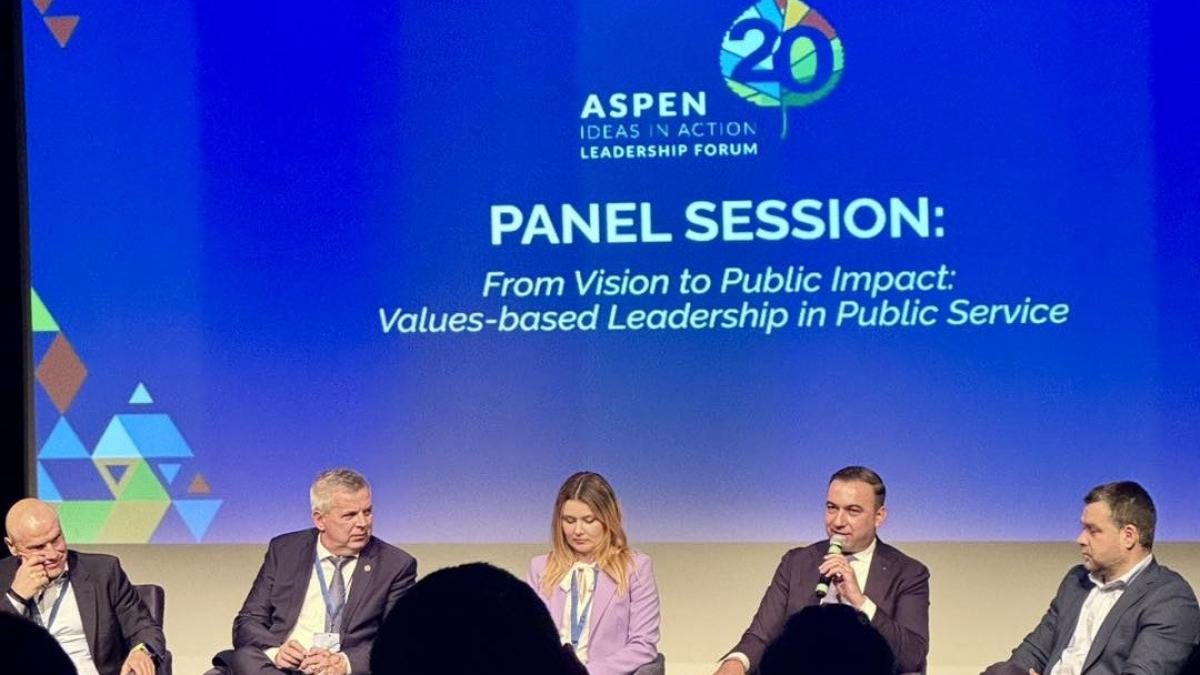 bogdan ivan a participat la prima editie a aspen ideas in action leadership forum