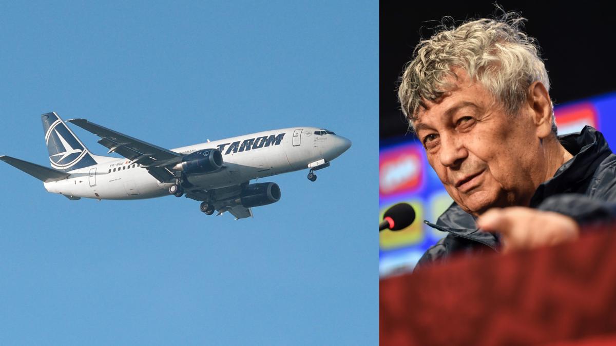 avion tarom mircea lucescu antrenor roman fotbal