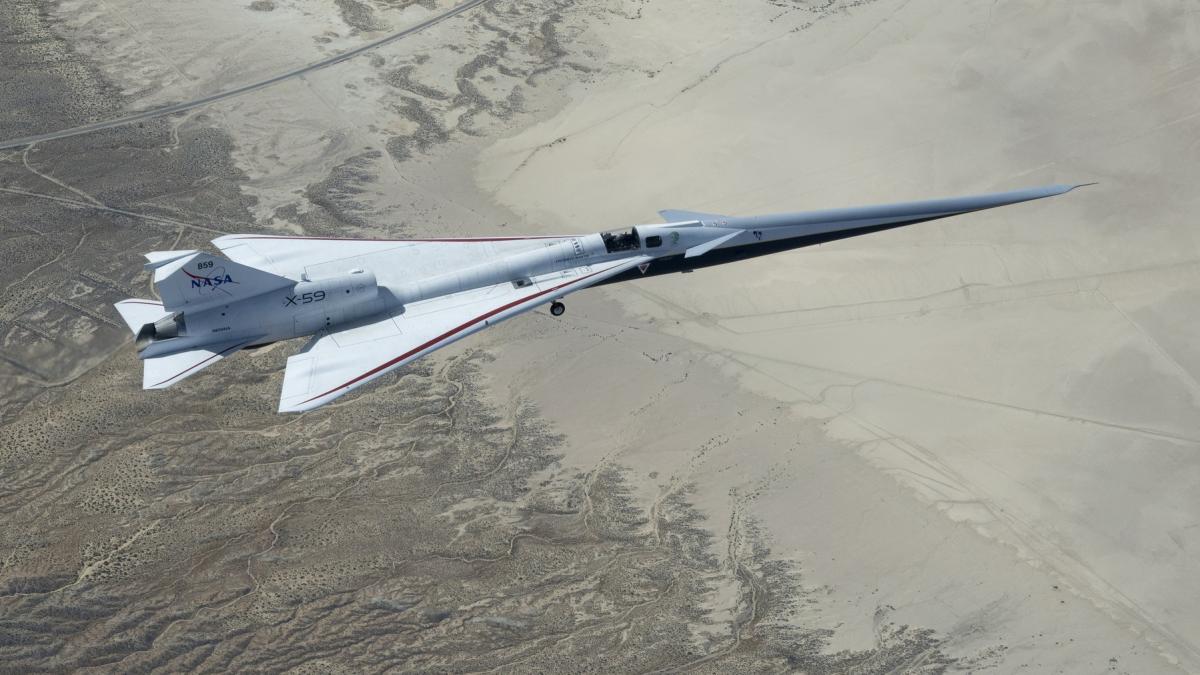 avionul supersonic x 59 al nasa este gata de decolare va zbura de la londra la new york in mai putin de 4 ore