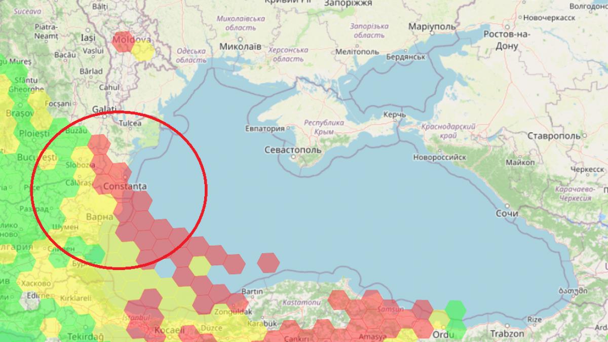 date osint bruiaj masiv gps inregistrat in zona portului constanta in ultimele 24 de ore