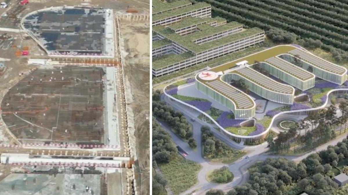 lucrarile la spitalul monobloc pentru copii din cluj napoca au avansat cum arata santierul unitatii vor fi 5 etaje si un heliport