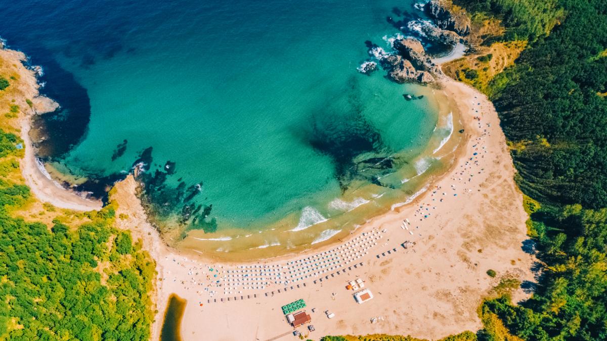 imagine drona plaja bulgaria marea neagra litoral