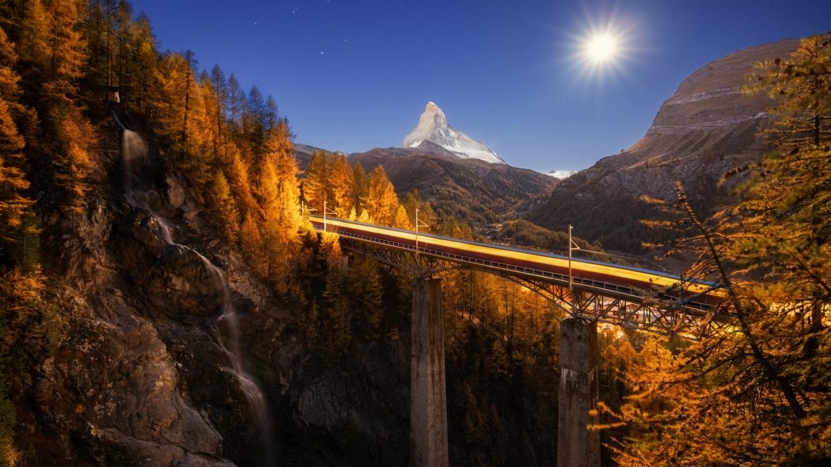 tren de noapte in elvetia