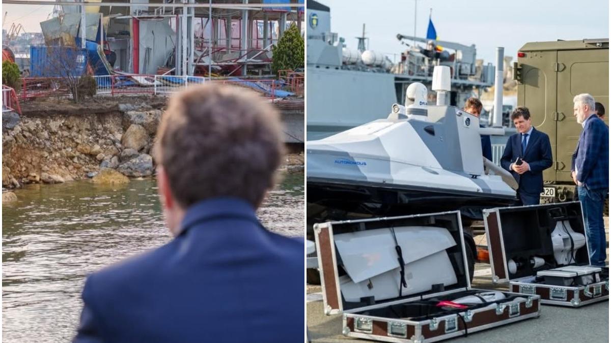 nicusor dan a mers in dana 78 din portul constanta unde a explodat drona am primit o prezentare detaliata a operatiunii desfasurate