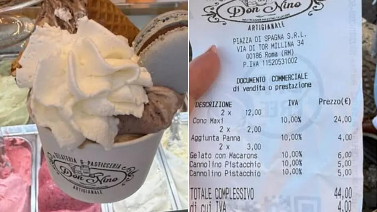 44 de euro pentru doua inghetate in roma nota de plata a unor turisti a ajuns virala pe retelele sociale