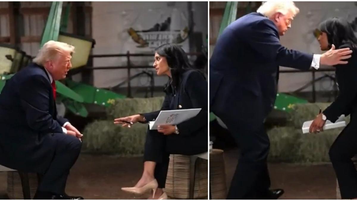 trump s a ridicat si a plecat in direct din interviul la nbc news m am saturat