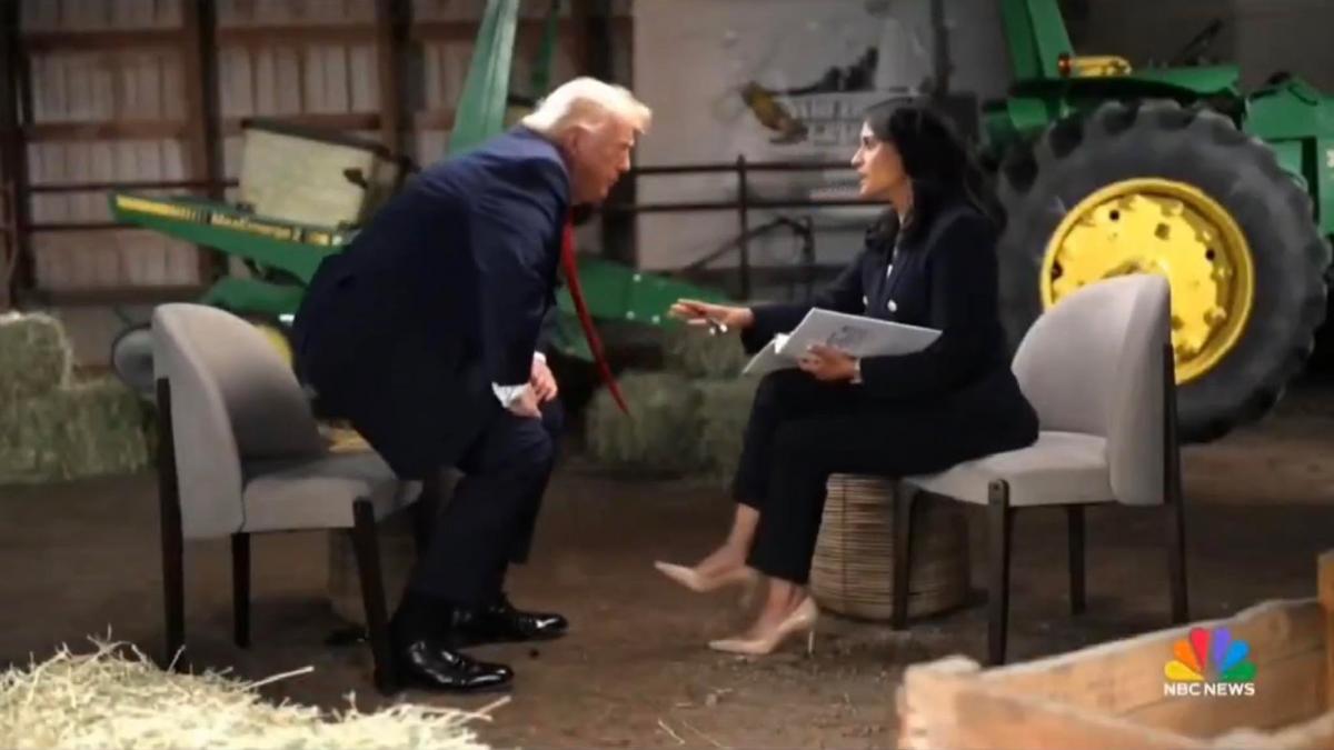 trump s a ridicat si a plecat in direct din interviul la nbc news m am saturat
